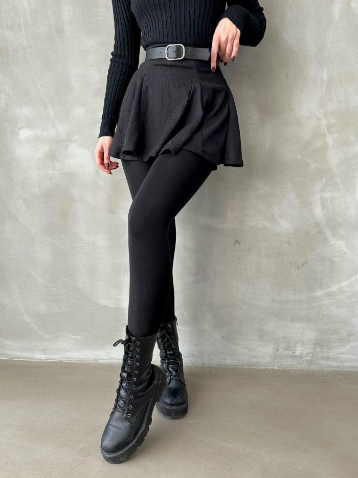 YÜKSEK BEL TOPARLAYICI PELUŞ TAYT