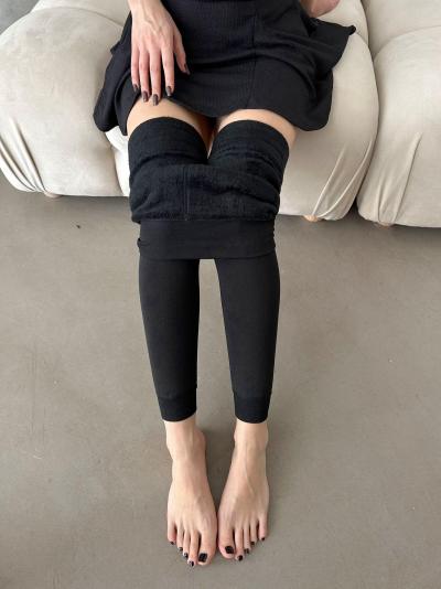 YÜKSEK BEL TOPARLAYICI PELUŞ TAYT